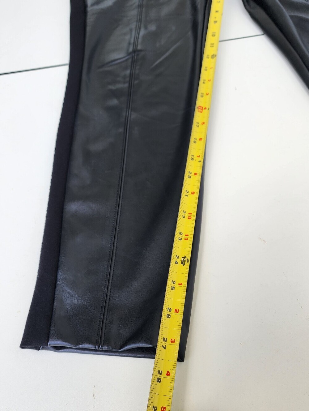 Talbots Portland Faux Leather Leggings Womens Skinny Pants Stretch Black Sz 14 - Picture 6 of 16